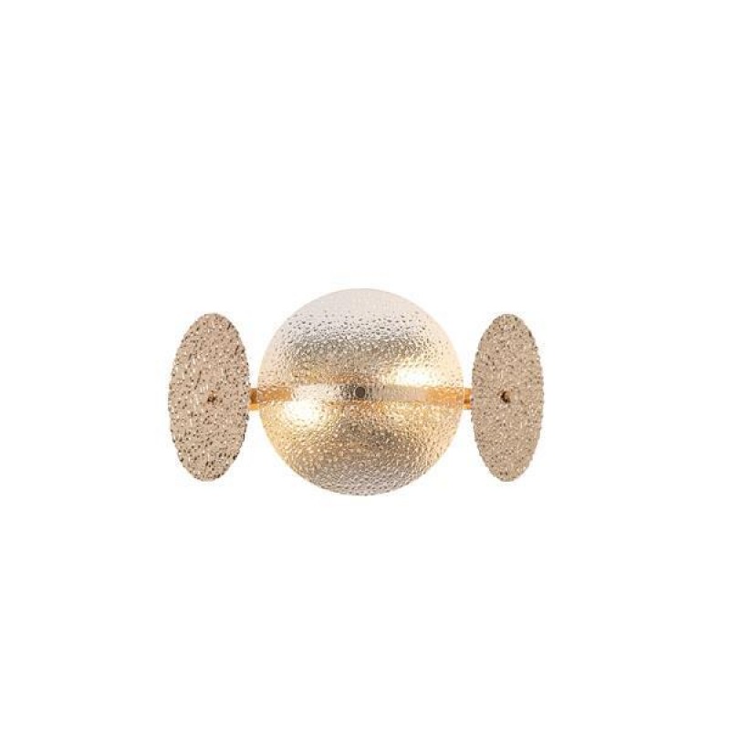 WALL LIGHT FIXTURES GOLD 2XE14 ΜΑΧ 40W 160Χ330Χ180mm ARTE ILLUMINA GLOW 144-24040 WALL LIGHT FIXTURES GOLD 2XE14 ΜΑΧ 40W 160Χ330Χ180mm ARTE ILLUMINA GLOW 144-24040
