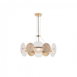 PENDANT LIGHT GOLD 6XE14  ΜΑΧ 40W Φ560H670mm ARTE ILLUMINA GLOW 144-24041