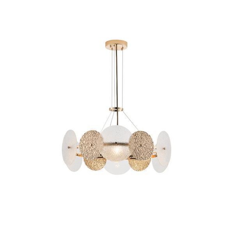 PENDANT LIGHT GOLD 6XE14  ΜΑΧ 40W Φ560H670mm ARTE ILLUMINA GLOW 144-24041