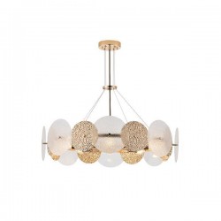 PENDANT LIGHT GOLD 8XE14 ΜΑΧ 40W Φ700H690mm ARTE ILLUMINA GLOW 144-24042
