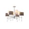 PENDANT LIGHT FABRIC 8LIGHTS WHITE BLACK 8XE14 MAX 40W Φ840X640mm ARTE ILLUMINA VELI 144-24052