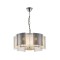 PENDANT LIGHT METAL GLASS  CHROME 5XE14 ΜΑΧ 15W Φ450X680mm ARTE ILLUMINA FOLIA 144-24056