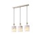 PENDANT LIGHT FABRIC 3 LIGHTS 3XE14  ΜΑΧ 15W 570X130X1000mm ARTE ILLUMINA VERONA 144-24068