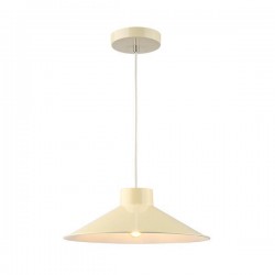 PENDANT LIGHT FIXTURES SIMPLE 1XΕ27 MAX 15W  360X1150mm GLOSSY CREAM ARTE ILLUMINA NELI 144-28506