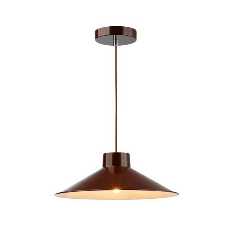 PENDANT LIGHT FIXTURES  SIMPLE 1XΕ27 MAX 15W  360X1150mm GLOSSY DEEP RED ARTE ILLUMINA NELI 144-28508