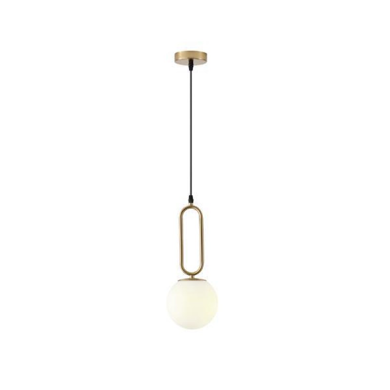PENDANT LIGHT FIXTURE GLASS 1XE27 MAX 15W 150X150X1430mm WHITE ARTE ILLUMINA ORBA 144-28516