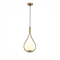 PENDANT LIGHT FIXTURE GLASS 1XE27 MAX 15W 210x1490mm WHITE ARTE ILLUMINA ORBA 144-28517
