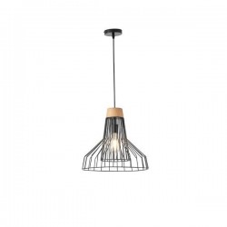 PENDANT LIGHT FIXTURES   1XE27  MAX 15W 360X360X1380mm  METAL/BLACK ARTE ILLUMINA OGGI 144-46018