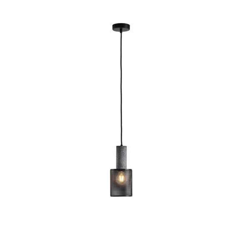PENDANT LIGHT FIXTURE BLACKPLASTER  1XE27 MAX40W 120X120X260mm ARTE ILLUMINA SCOURO 144-50003