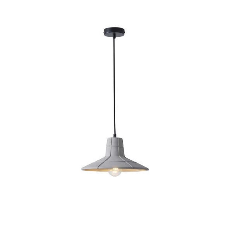 PENDANT LIGHT FIXTURE GREY PLASTER  1XE27 MAX 15W 320X320X160mm ARTE ILLUMINA PLASTER SERIES 144-50008
