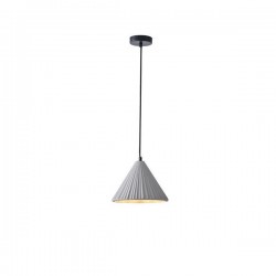 PENDANT LIGHT FIXTURE GREY PLASTER 1XE27 MAX 15W 240X240X210mm ARTE ILLUMINA PLATRE 144-50010