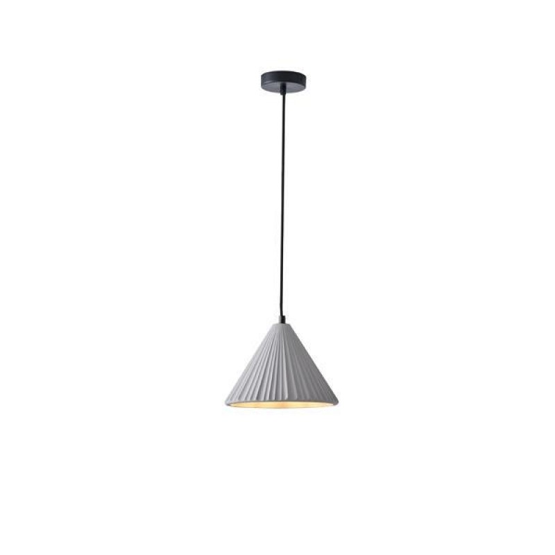 PENDANT LIGHT FIXTURE GREY PLASTER 1XE27 MAX 15W 240X240X210mm ARTE ILLUMINA PLATRE 144-50010