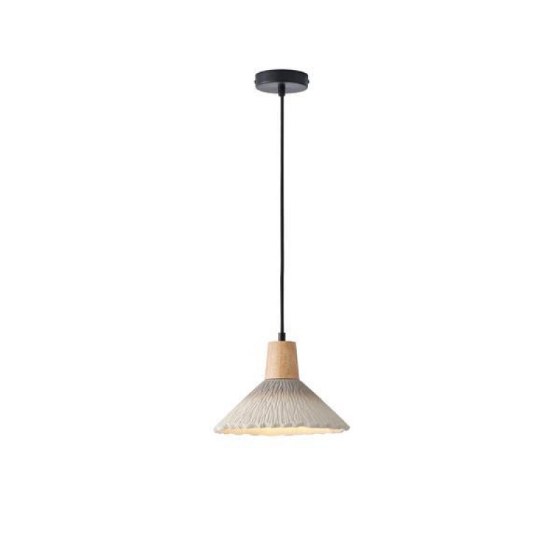 PENDANT LIGHT FIXTURE PLASTER CHAKI 1XE27 MAX15W 250X250X180mm ARTE ILLUMINA GESSO 144-50014