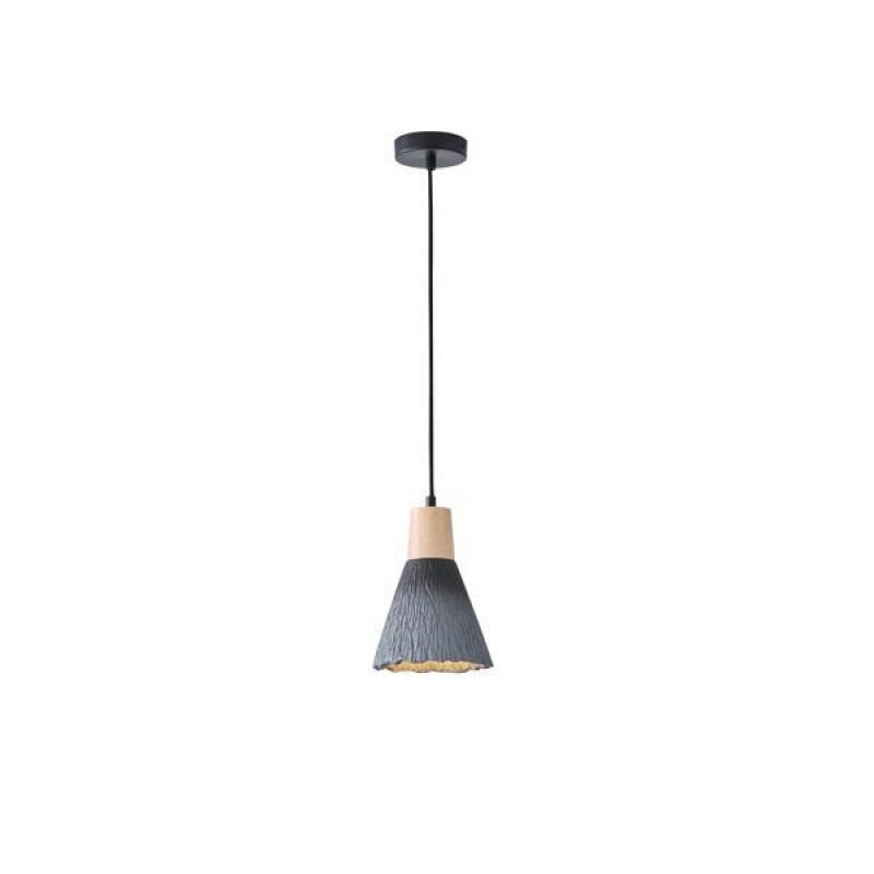 PENDANT LIGHT FIXTURE PLASTER BLACK 1XE27 MAX 15W 160X160X220mm ARTE ILLUMINA GESSO 144-50015