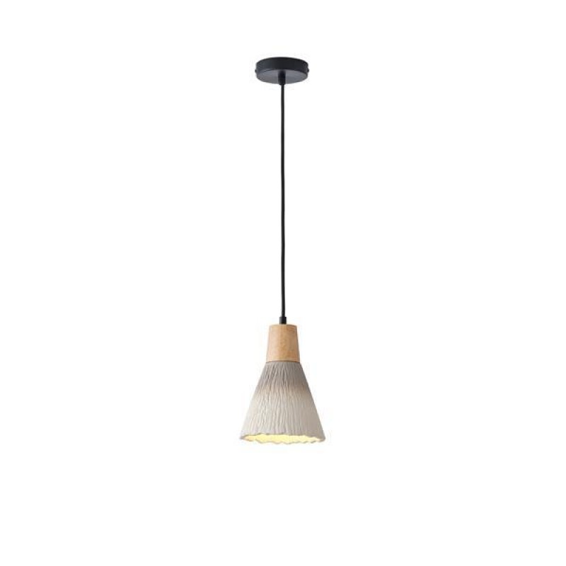 PENDANT LIGHT FIXTURE KHAKI PLASTER 1XE27 MAX 15W 160X160X220mm ARTE ILLUMINA GESSO 144-50016