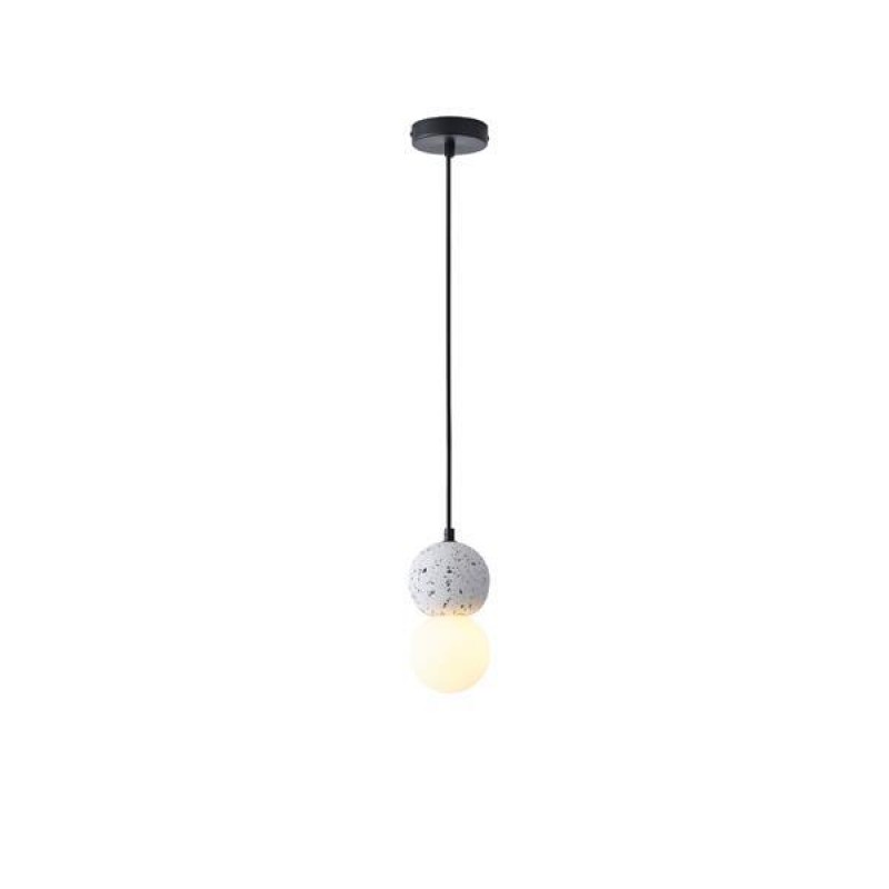 PENDANT LIGHT FIXTURE WHITE PLASTER G9 MAX 15W 100X100X210mm ARTE ILLUMINA PLASTER SERIES 144-50021