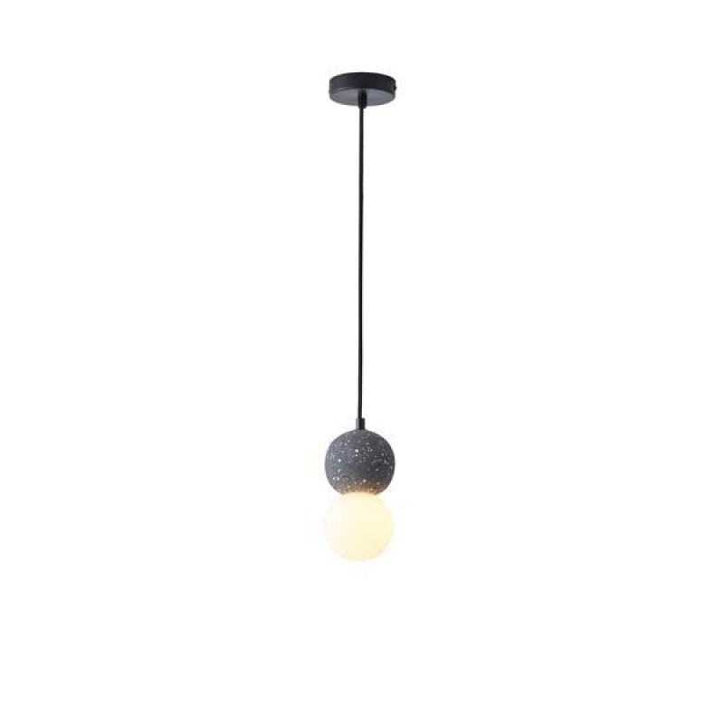 PENDANT LIGHT FIXTURE BLACK PLASTER G9 MAX 15W 100X100X210mm ARTE ILLUMINA PLASTER SERIES 144-50023