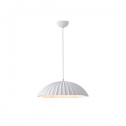 PENDANT LIGHT FIXTURE PLASTER 1XE27 Max 15W 500X500X130mm ARTE ILLUMINA CALCO 144-50028
