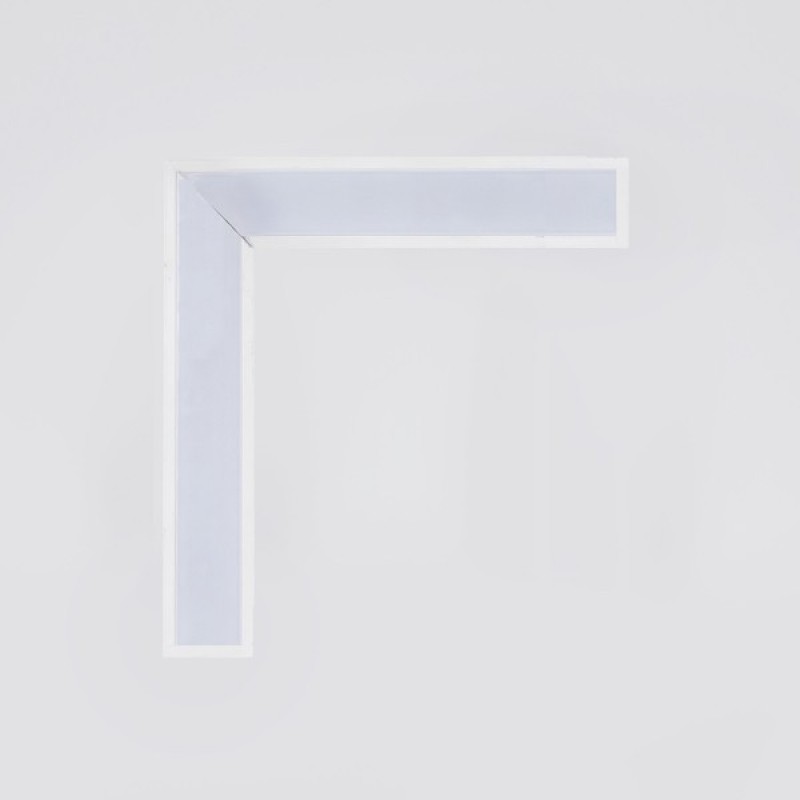 LINEAR RECESSED LIGHT FIXTURE CORNER 100X100 71,4W 6500Κ 35-40V 50X30 WHITE 145-50280