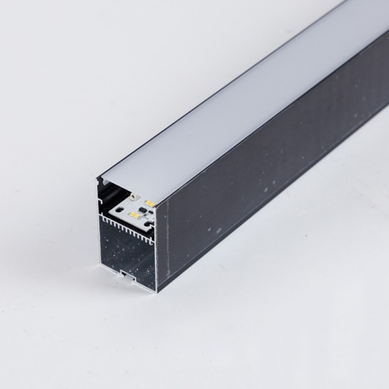 LINEAR SURFACE LIGHT FIXTURE 27W 60cm 6500Κ 24V 65X45 BLACK 145-50459