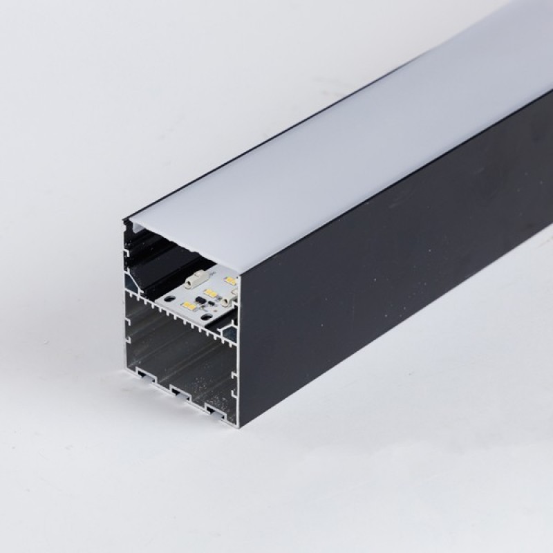 LINEAR SURFACE LIGHT FIXTURE 15W 40cm 4000Κ 35-40V 80Χ70 BLACK 145-50772