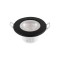 RECESSED LED LIGHT FIXED 5.5W Φ90 TRIAC 3CCT IP65 WHITE +BLACK LID 145-68905