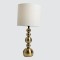 TABLE LAMP, METAL, BRONZE-CREAM, 25.5x57cm 814-40005