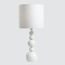 TABLE LAMP, METAL, WHITE, 25.5x57cm 814-40006