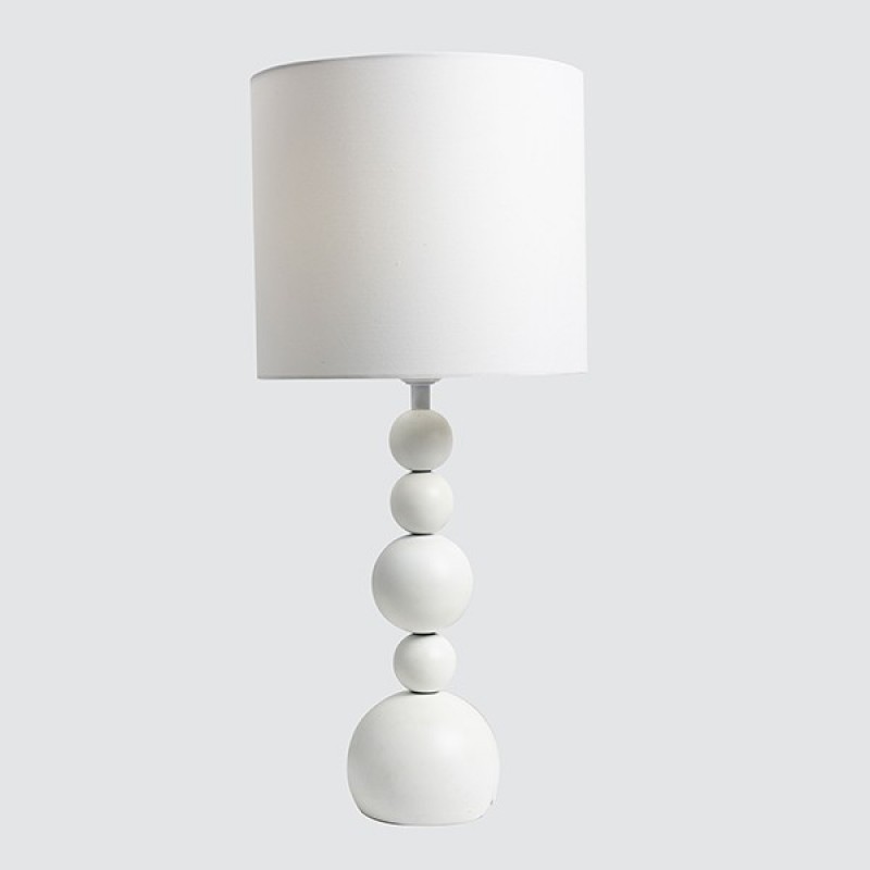 TABLE LAMP, METAL, WHITE, 25.5x57cm 814-40006