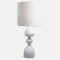 TABLE LAMP, METAL, WHITE, 25.5x56cm 814-40008