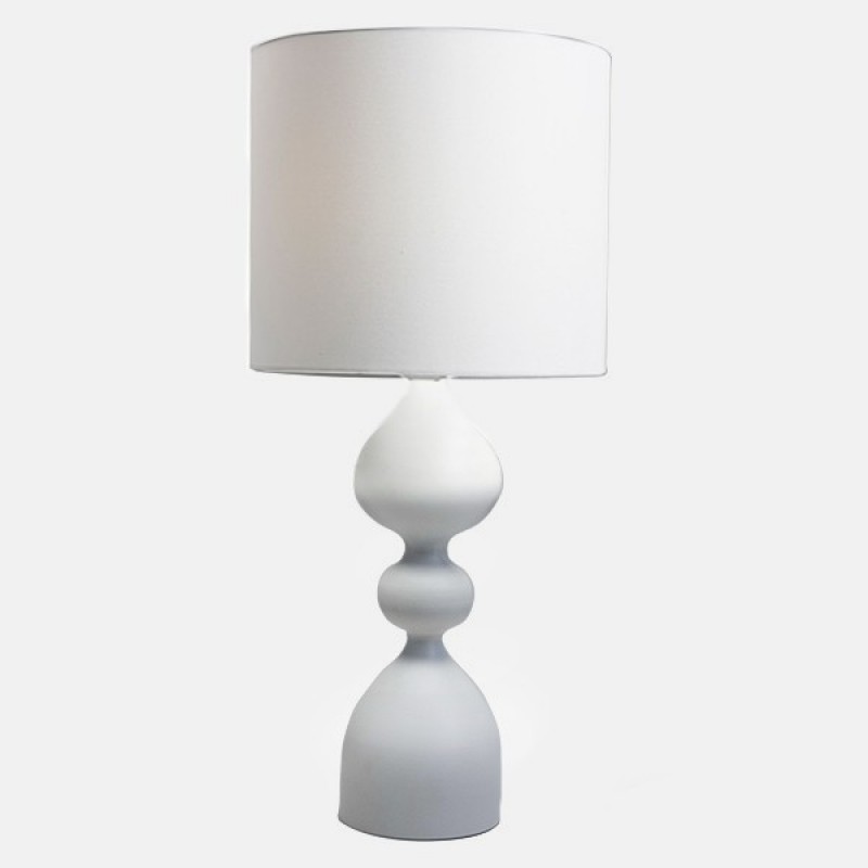 TABLE LAMP, METAL, WHITE, 25.5x56cm 814-40008
