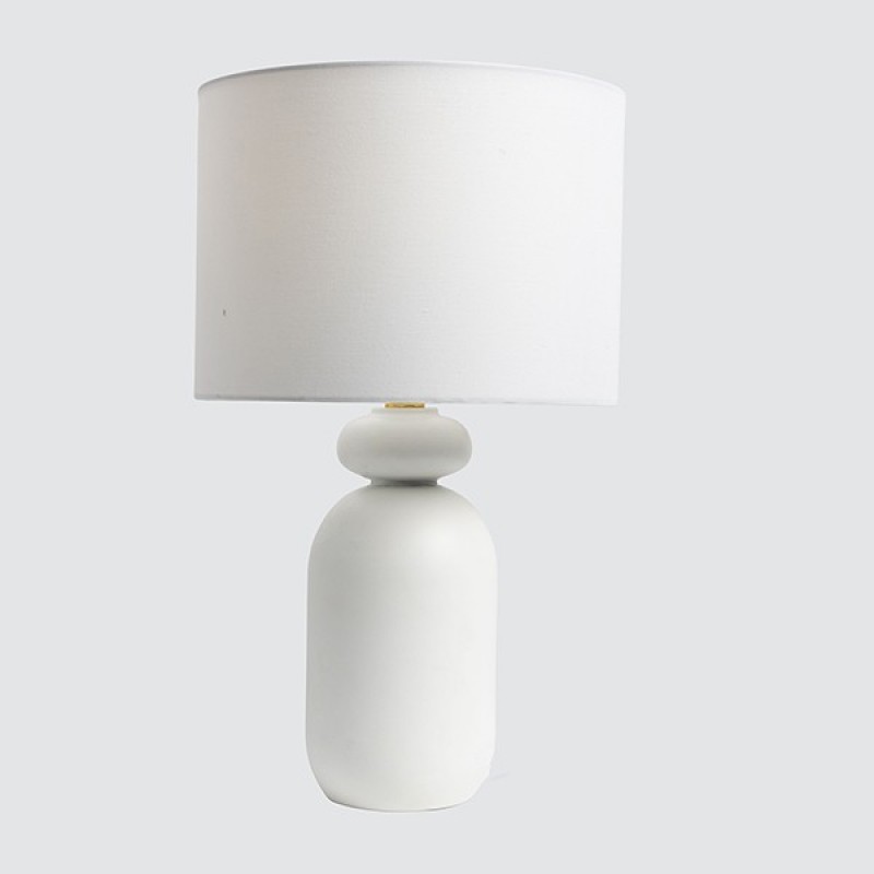 TABLE LAMP, METAL, WHITE, 25.5x43cm 814-40011