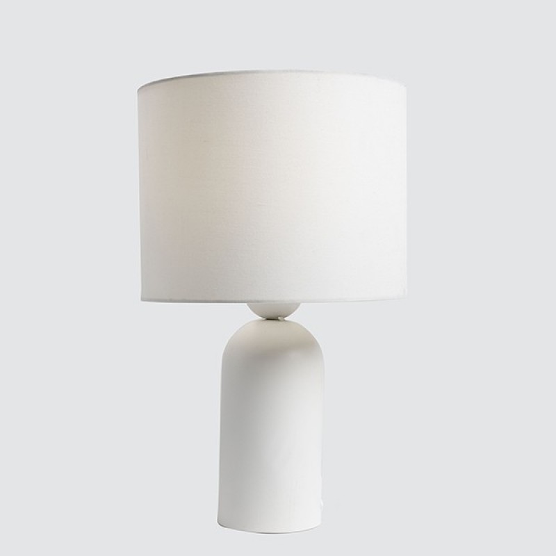 TABLE LAMP, METAL, WHITE, 23x38cm 814-40012