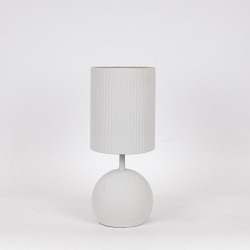 TABLE LAMP, METAL, WHITE, 19x19x45cm 814-40013 TABLE LAMP, METAL, WHITE, 19x19x45cm 814-40013
