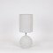 TABLE LAMP, METAL, WHITE, 19x19x45cm 814-40013