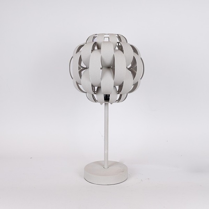 TABLE LAMP, METAL, WHITE, 32.5x32.5x59.5cm 814-40016