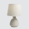 TABLE LAMP, CERAMIC, LIGHT GREY-WHITE, 25.5x38cm 814-50020