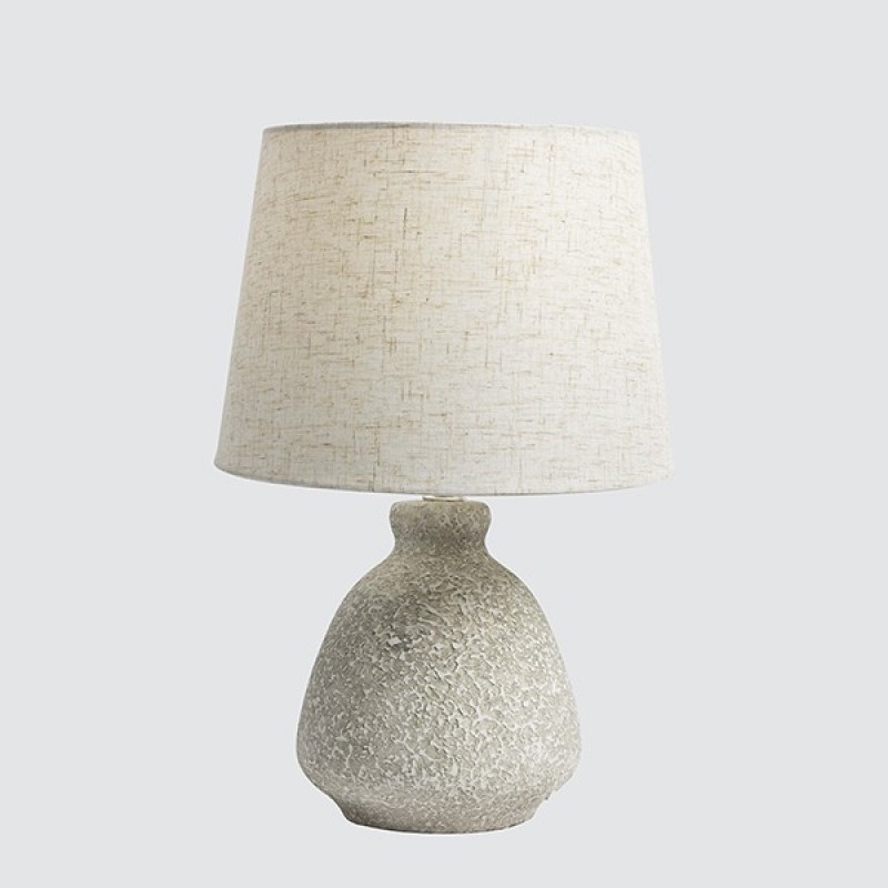 TABLE LAMP, CERAMIC, LIGHT GREY-WHITE, 25.5x38cm 814-50020