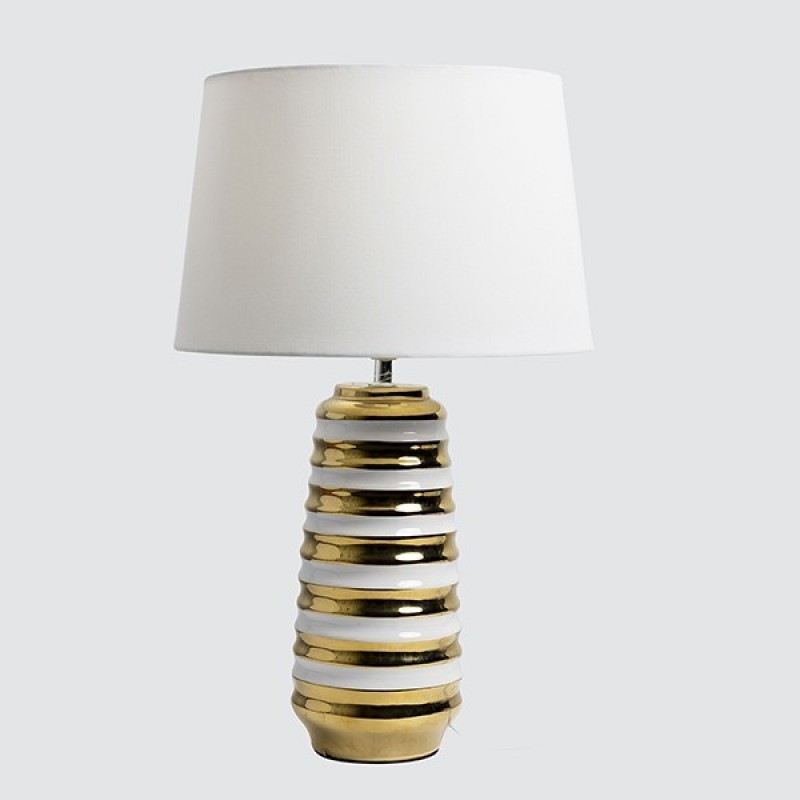 TABLE LAMP, CERAMIC, LIGHT GREY-WHITE, 33x54cm 814-50021