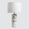 TABLE LAMP, CERAMIC, LIGHT GREY-WHITE, 30x53cm 814-50022