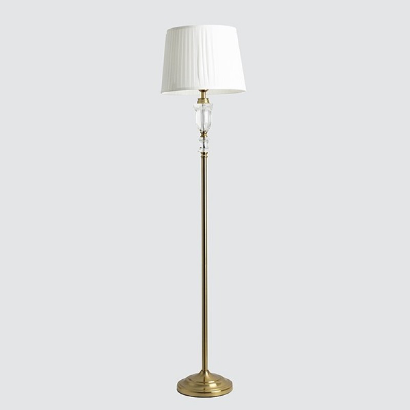 FLOOR LAMP, METAL, GOLD-WHITE, 38x163cm 814-80001