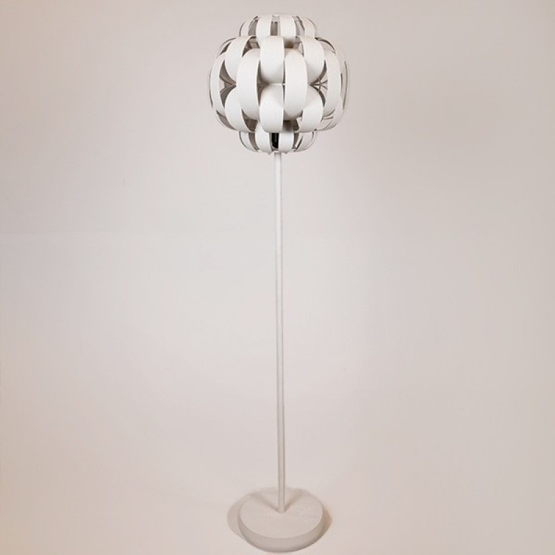FLOOR LAMP, METAL, WHITE, 43x43x153cm 814-80004
