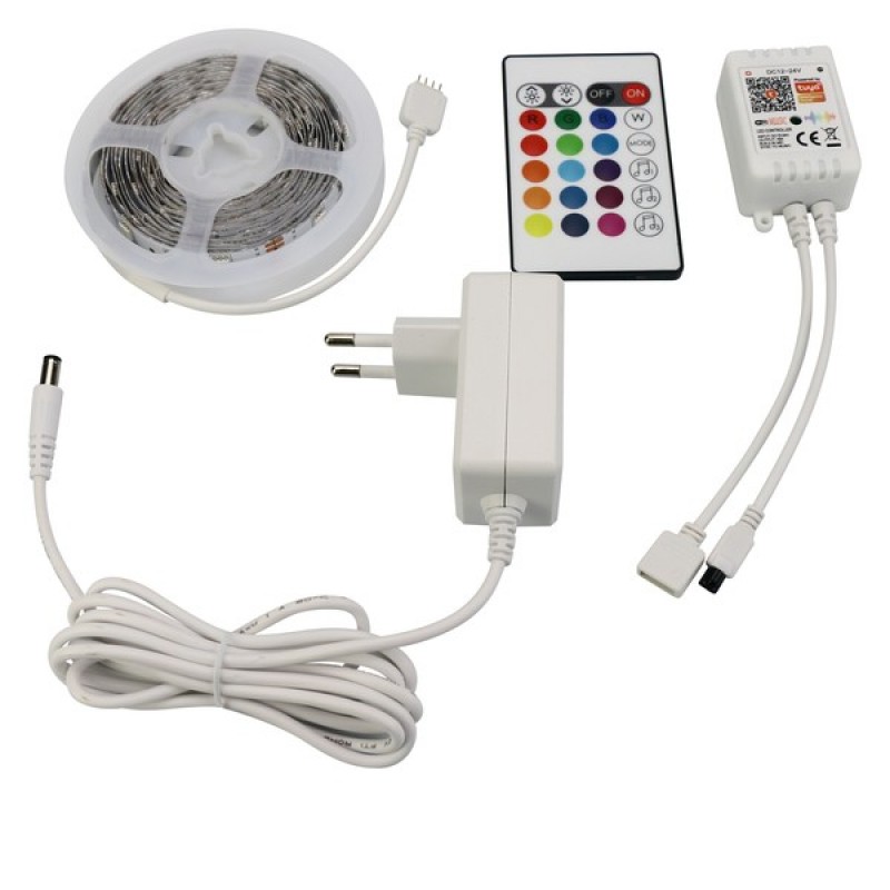 LED STRIP KIT 3 METERS RGB 12V + DRIVER + Wifi CONTROLLER IP20 145-70047