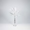 FERN LEAF TREE WITH SILVER LEAVES 1,2m, ADAPTOR, 80 MINI LED WARM WHITE, LEAD WIRE 3m, IP44 600-30725