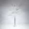 FERN LEAF TREE WITH SILVER LEAVES 1,8m, ADAPTOR, 140 MINI LED WARM WHITE, LEAD WIRE 3m, IP44 600-30727