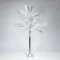 FERN LEAF TREE WITH SILVER LEAVES 2,1m, ADAPTOR, 180 MINI LED WARM WHITE, LEAD WIRE 3m, IP44 600-30728