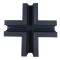 CROSS RECESSED FOR MAGNETIC RAIL BLACK 145-59923