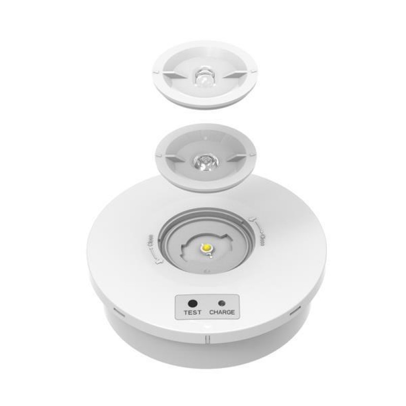 EMERGENCY LIGHT CEILING-WALL MOUNT  1 SMD LED 2W IP65 145-28123