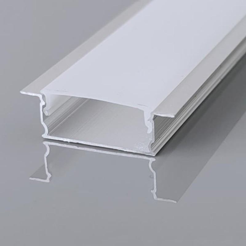 PROFILE RECESSED SINGLE 2000*17,3*6,65 90° VALUE 145-70955