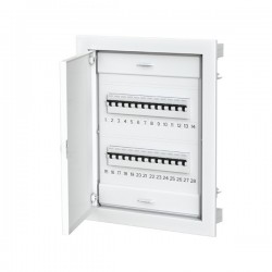 FUSE BOX FLUSH MOUNTING PLASTIK WITH METAL DOOR PMD 2X12+4 IP40 147-31201